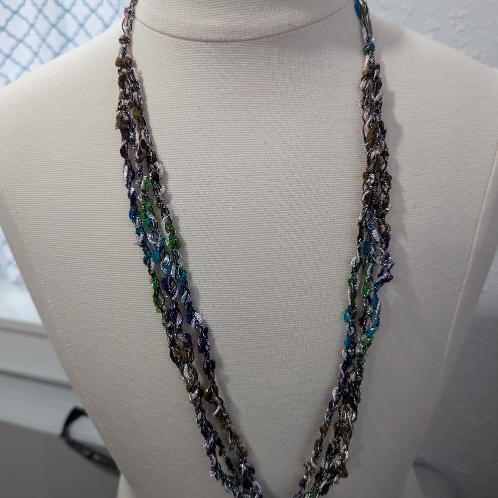 Multicolor 3 Strand Necklace